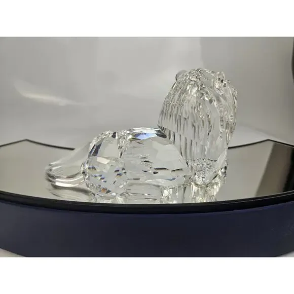 Swarovski Lion Figurine Inspiration Africa Collect Approx 5" EUC Vintage No Box - Picture 5 of 8